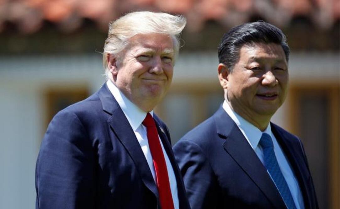 El presidente de EU, Donald Trump, y su homólogo de China, Xi Jinping. Foto: AP
