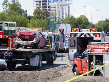 Municipio de Querétaro pide rampa de frenado en la carretera 57 tras accidente