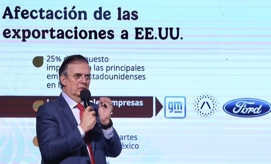 “Es un tiro en el pie”, responde Ebrard a amenaza de Trump sobre subir aranceles