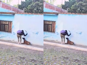 Captan a mujer agrediendo a una perrita en Querétaro