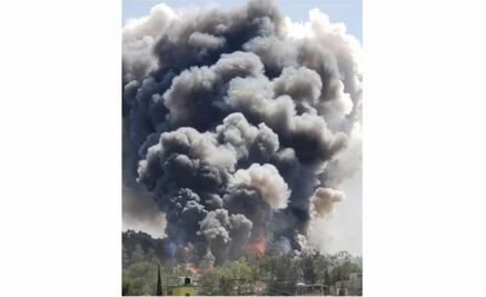 Captan explosión de pirotecnia en Chimalhuacán