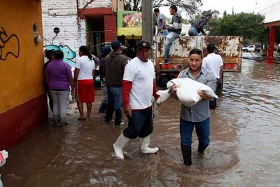 Se convierte en río avenida de Amazcala
