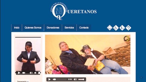 Universitario diseña página para PCD