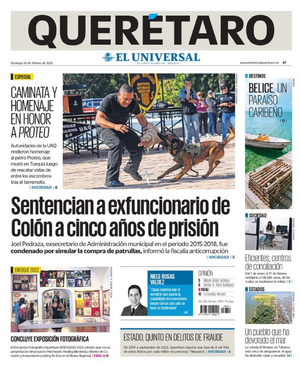 Portada 26 de febrero de 2023