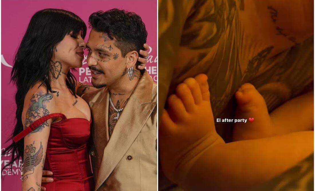 La pareja evitaba, a toda costa, publicar la carita de su bebé. Foto: AP/Instagram.