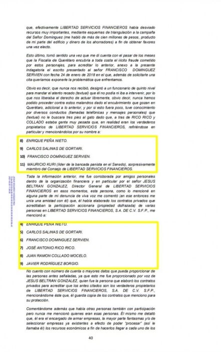 Involucran a Francisco Domínguez y a Mauricio Kuri en caso Juan Collado 