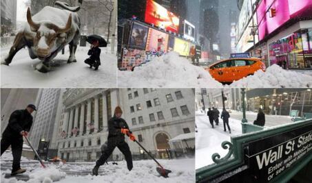 Tormenta de nieve azota a Nueva York