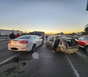 Se registra accidente múltiple en la carretera México-Querétaro; se reporta una persona sin vida