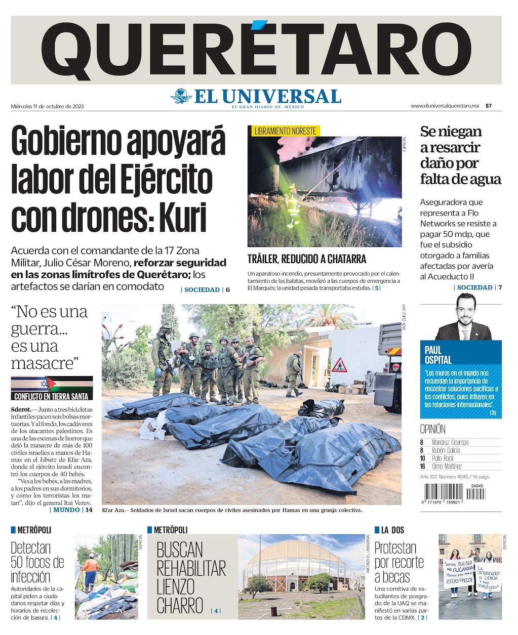 Portada 11 de octubre de 2023
