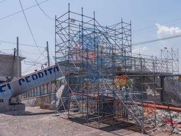 Por obras del tren México-Querétaro, ponen puente temporal en El Cerrito
