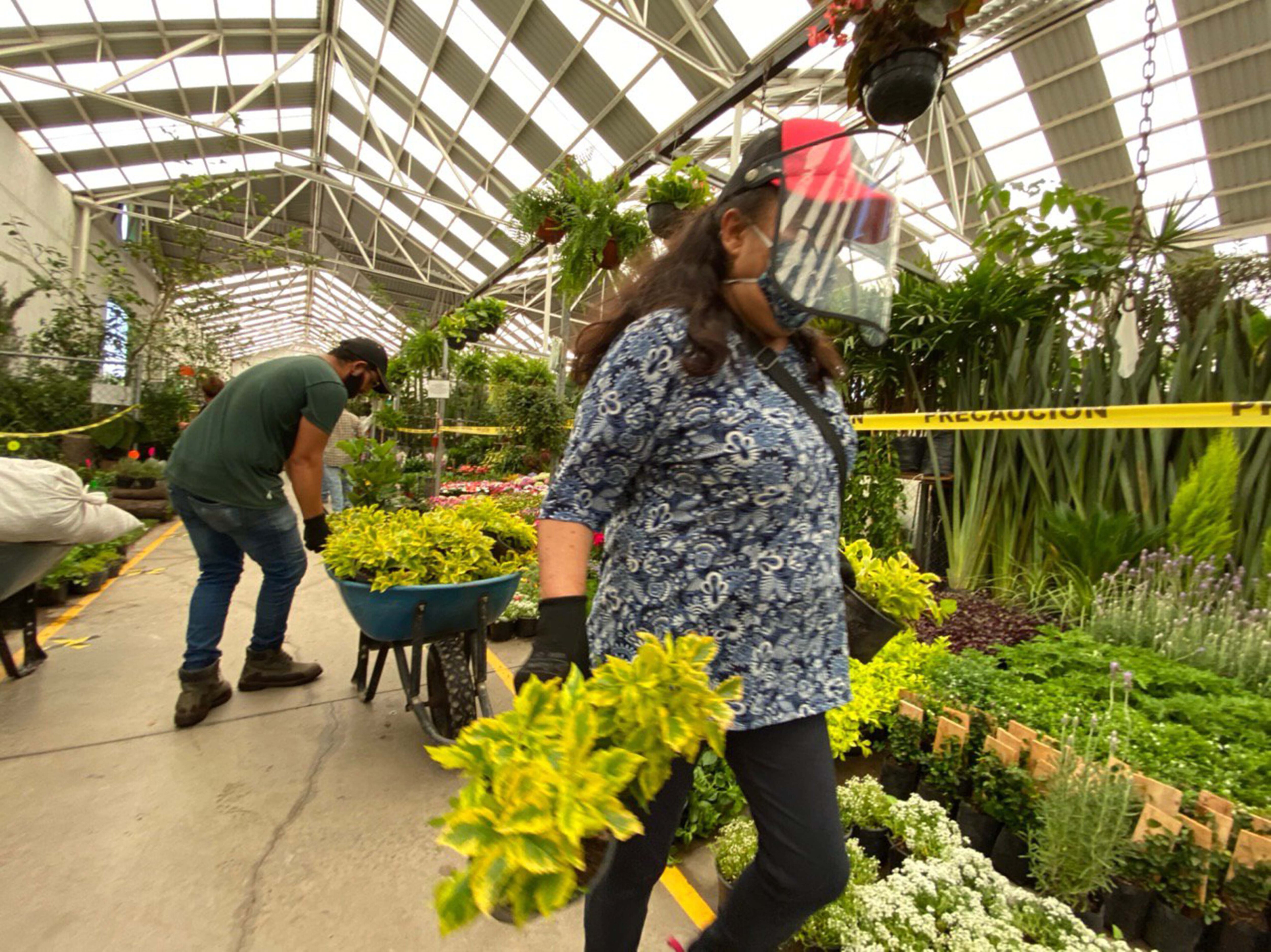 Con largas filas y restricciones, abren el mercado de Las Flores