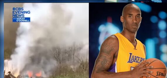 Difunden escalofriante video del accidente de Kobe Bryant