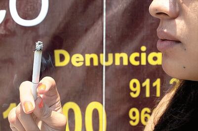 Se prohibirá fumar en espacios cerrados  