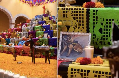 Dedican altar a lomitos y a oficiales fallecidos de la Policía Municipal de Querétaro