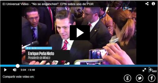 No me voy a meter en la elección, dice el presidente Peña Nieto