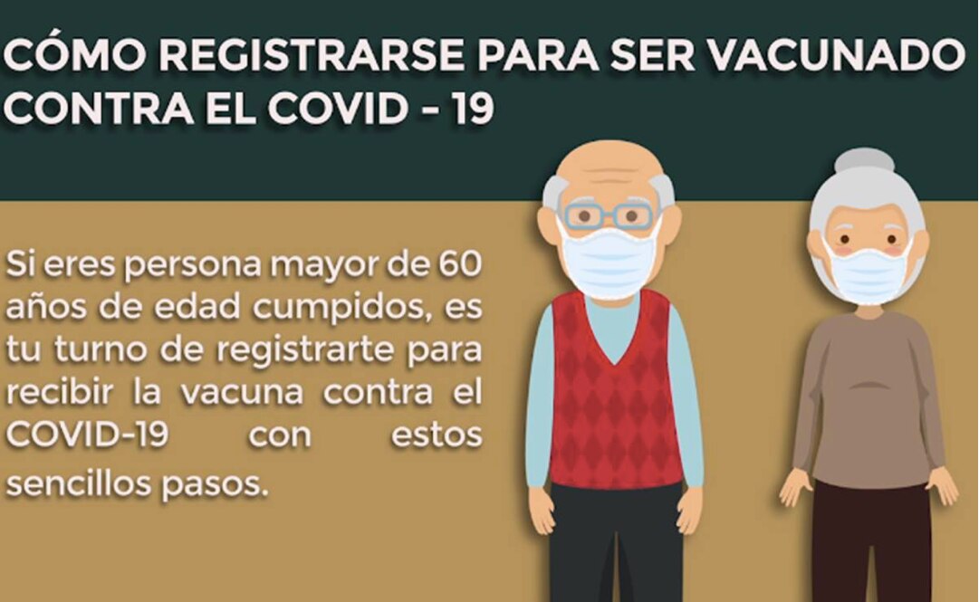 Aquí puedes registrar a adultos mayores para ser vacunados