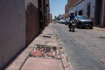 Banquetas del Centro Histórico son un peligro latente