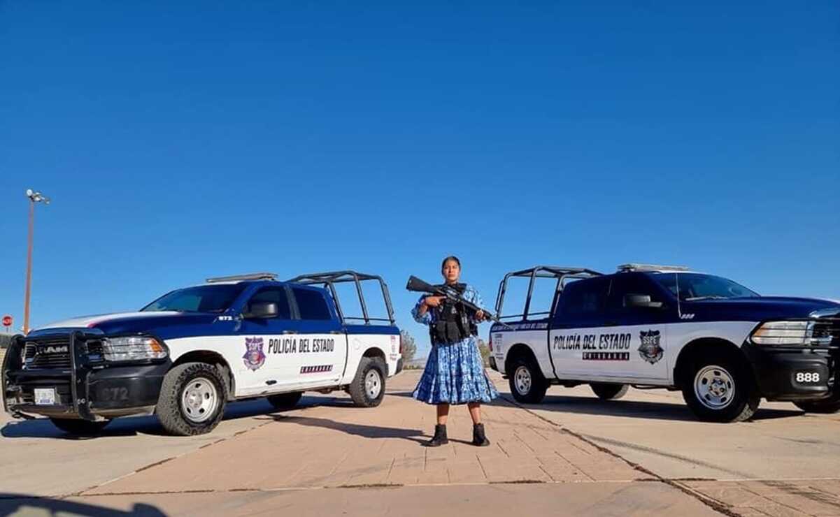 Liliana, la mujer rarámuri que cumple su sueño de ser policía estatal en Chihuahua
