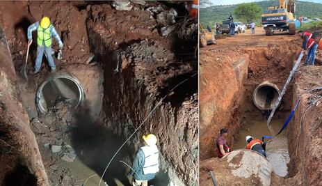 Al menos 30 colonias afectadas por la fuga en el Acueducto II