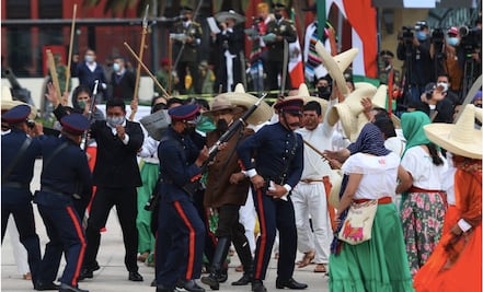 Así fue la ceremonia del 110 aniversario de la Revolución encabezada por AMLO