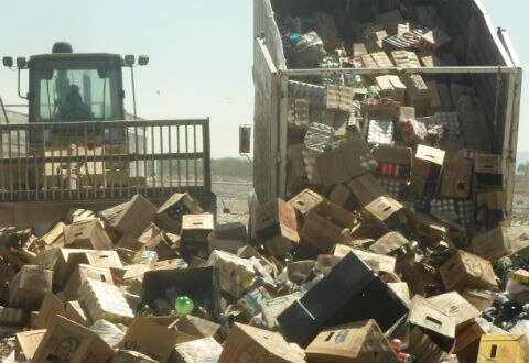 Destruyen 30 mil litros de alcohol