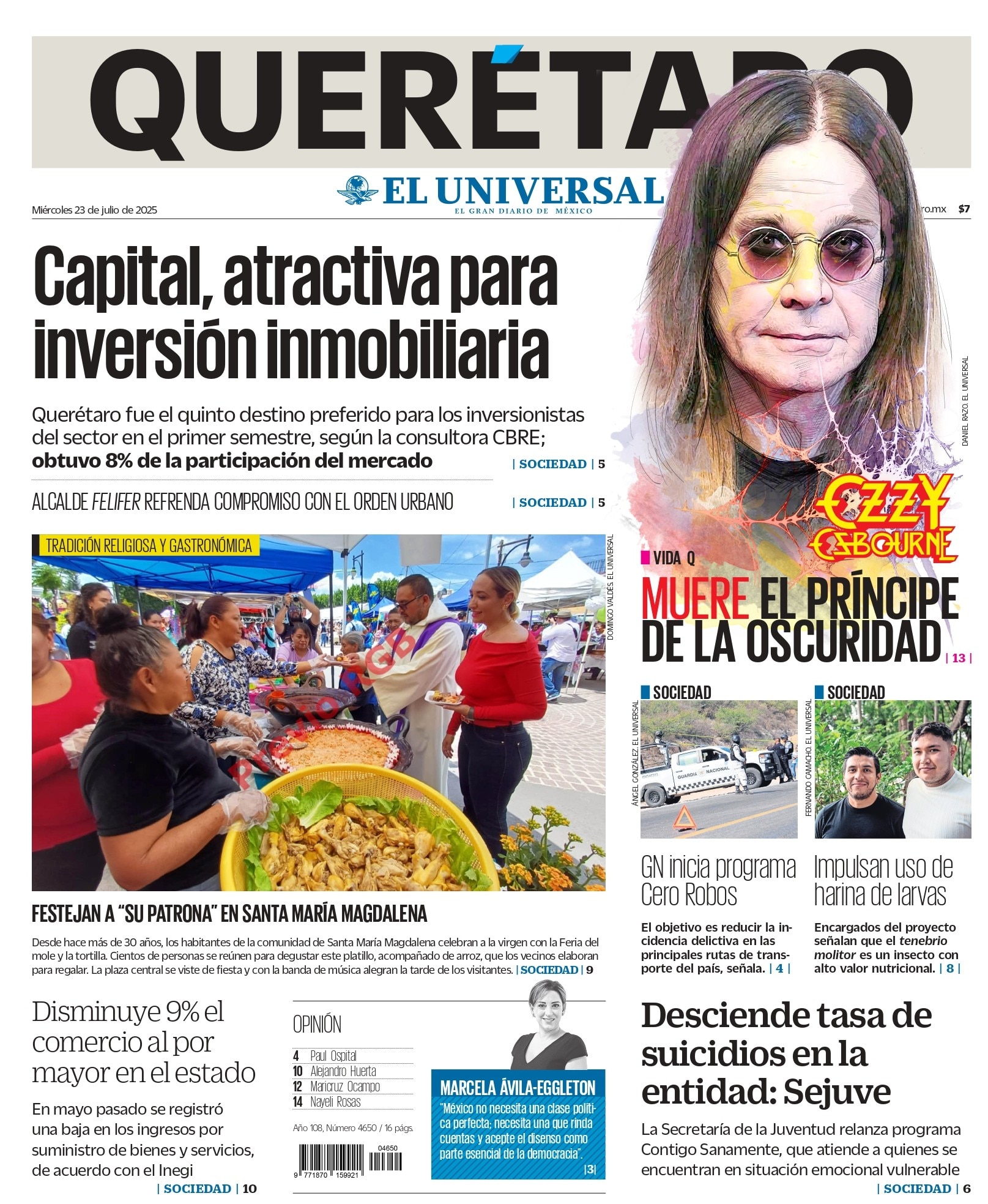 Portada 23 de julio de 2025