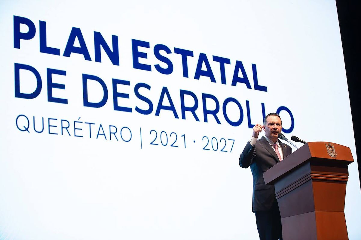 Gobierno de Mauricio Kuri construye el "Querétaro del futuro"; mandatario presenta plan local de desarrollo