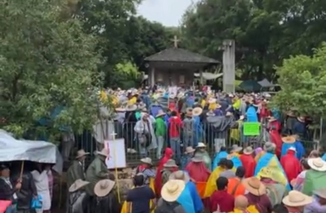 Peregrinación masculino inicia su recorrido hacia la Basílica de Guadalupe
