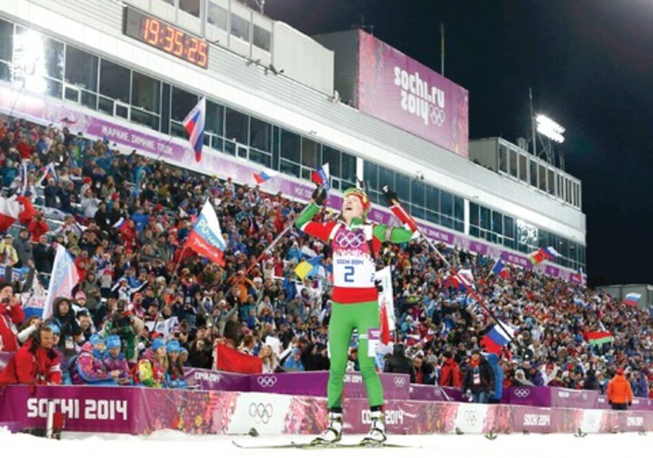 Tercer oro para Domracheva 