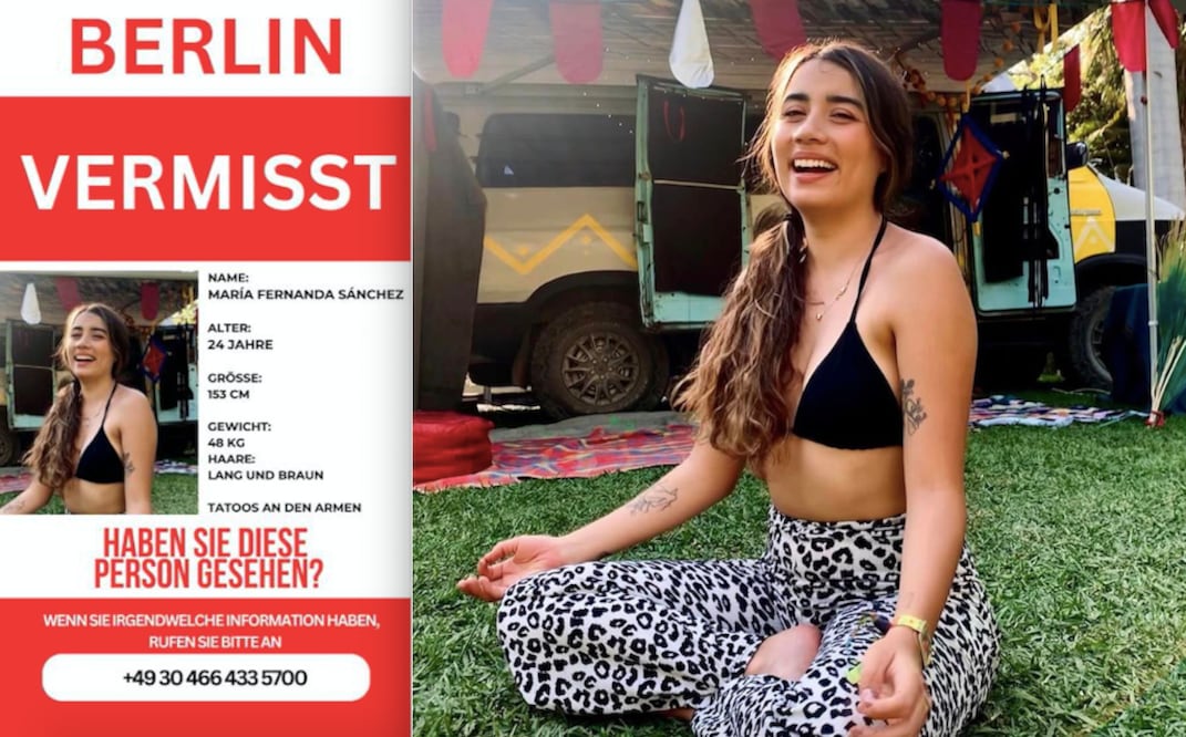 María Fernanda Sánchez es buscada en Berlín, Alemania.