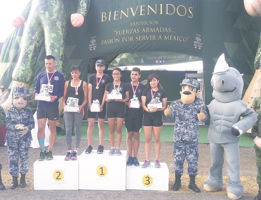 Los ganadores de la justa atlética, enfocada a fomentar la actividad física entre las nuevas generaciones. / Foto: Especial
