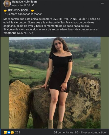Hallan el cuerpo de Lizeth; había sido reportada como desaparecida en Querétaro 