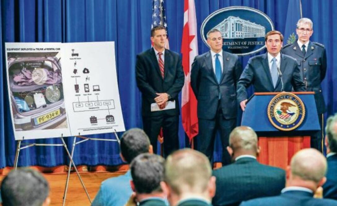 Autoridades de EU al hablar ayer en Washington sobre los ciberataques que, señalaron, han emprendido los rusos de forma “temeraria”. Foto: ERIK S. LESSER. EFE