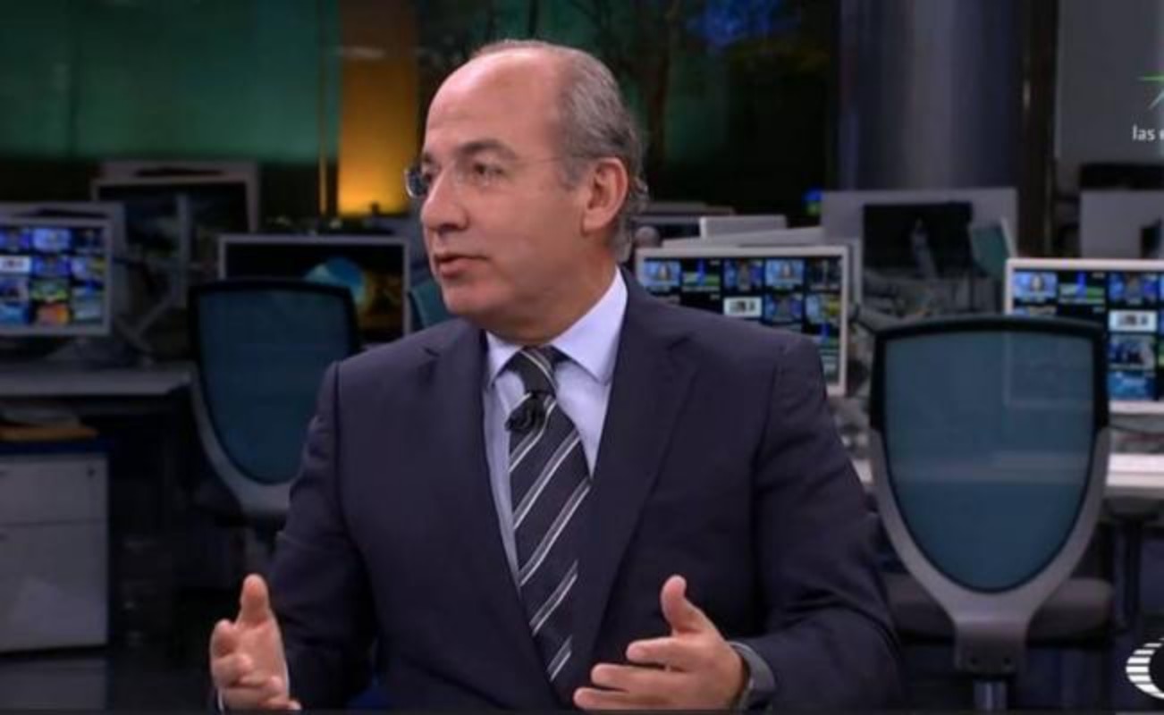 El ex presidente Felipe Calderón Hinojosa. Foto: @NTelevisa_com
