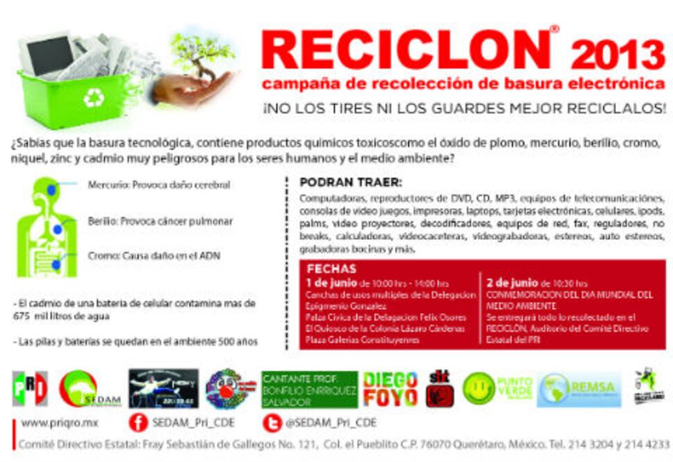 Organiza SEDAM ‘reciclón’