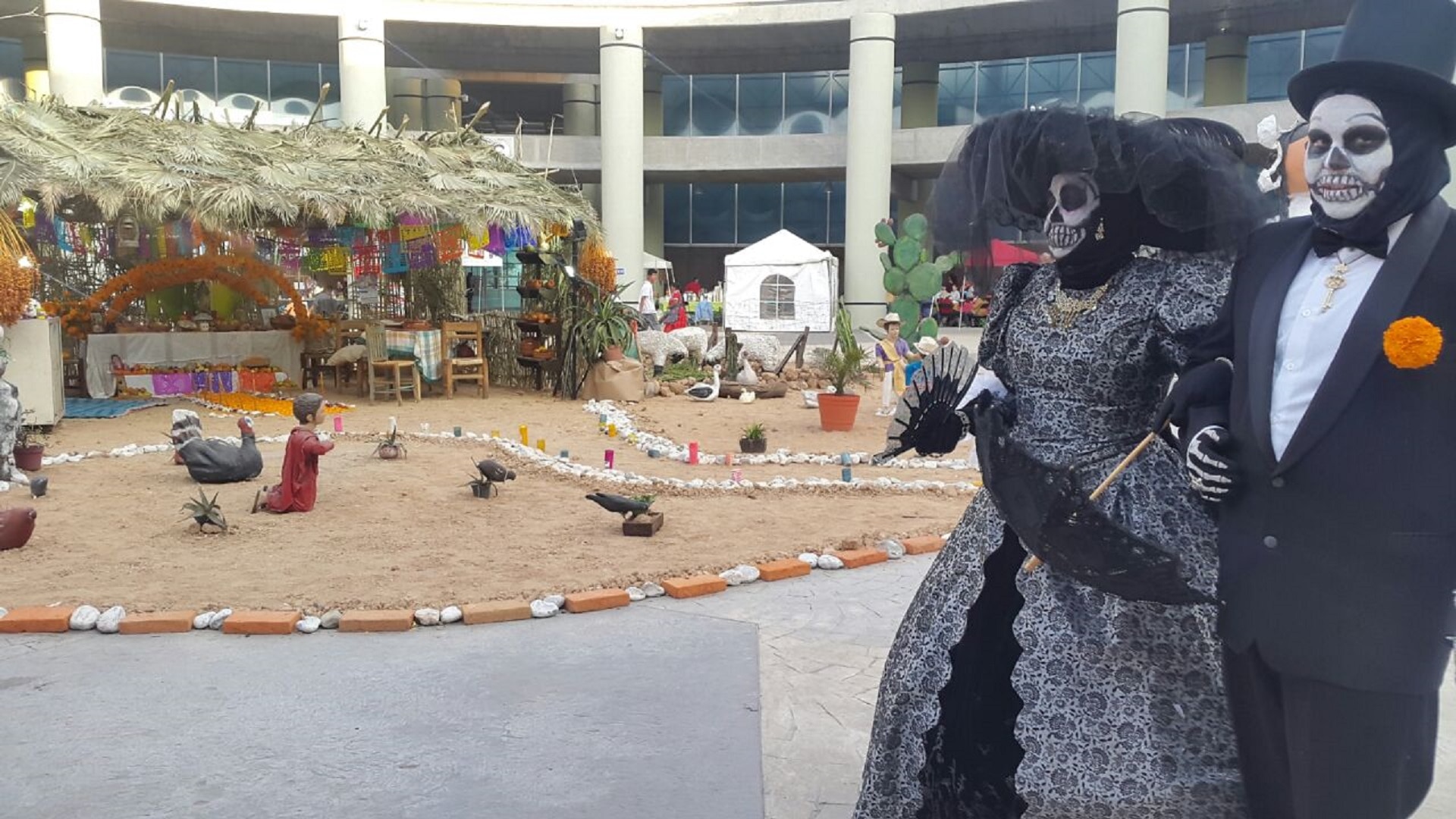 Montan ofrenda pame en el Gómez Morín