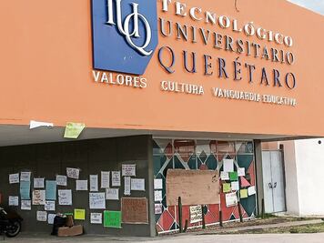 Estudiantes del Tecnológico Universitario Querétaro van a paro