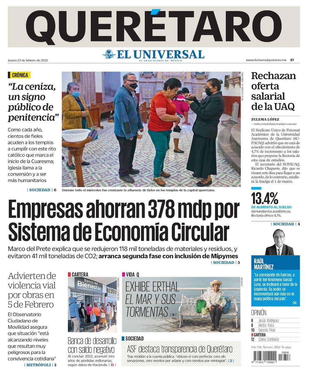 Portada 23 de febrero de 2023