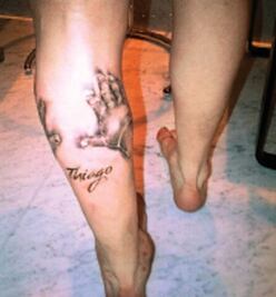 Messi estrena tatuaje en honor a su hijo