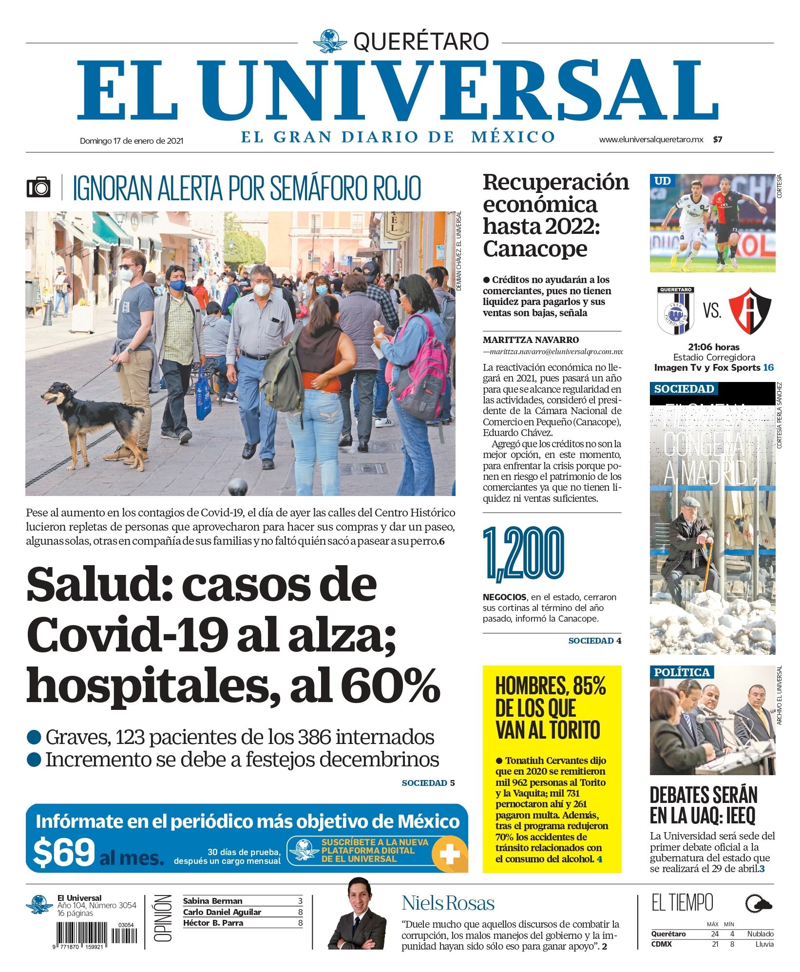 Portada 17 de enero de 2021