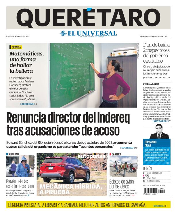 Portada 18 de febrero de 2023