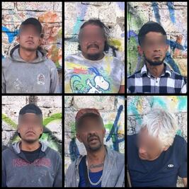 En Lomas de Casa Blanca, POES detiene a seis hombres por robo equiparado