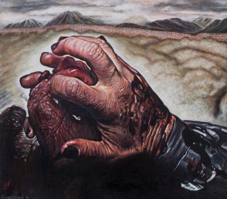 “Testigo”, obra que integra la serie que se montó en el Museo de la Ciudad. (FOTOS: DEMIAN CHÁVEZ. EL UNIVERSAL)