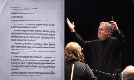 Músicos de la Filarmónica de Querétaro quieren hablar con Mauricio Kuri