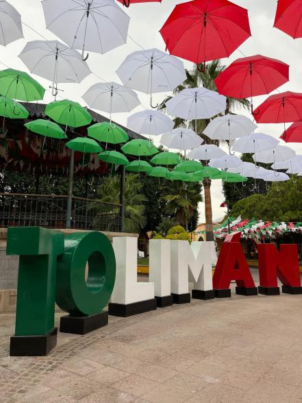 Tolimán tampoco se quedó atrás y se pintó de colores patrios 