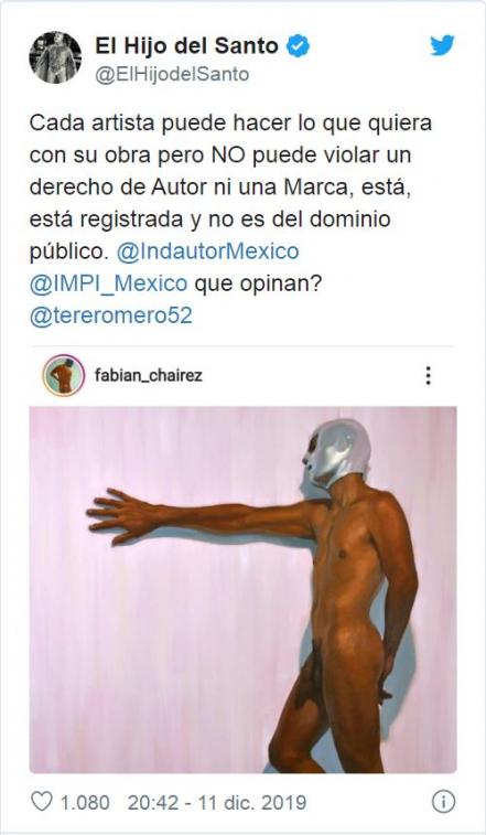 Reclaman a pintor de Zapata... ahora por cuadro con máscara de "El Santo"