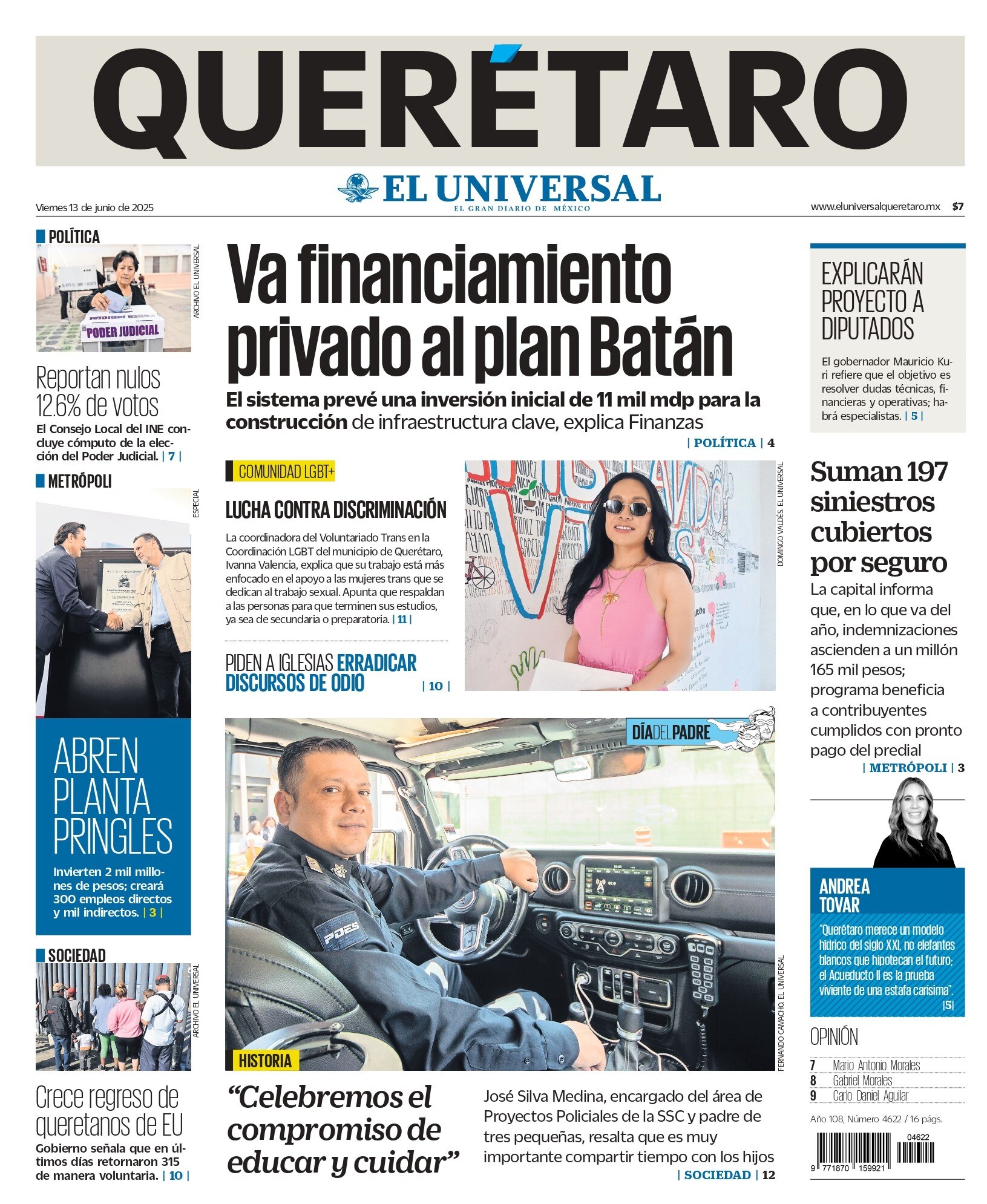 Portada 13 de junio de 2025