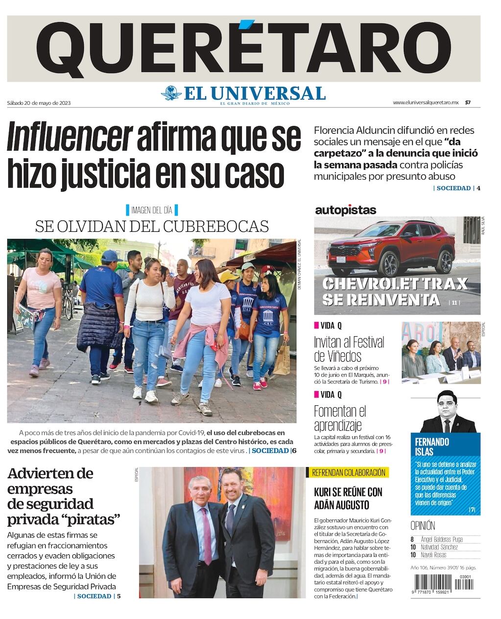 Portada 20 de mayo de 2023