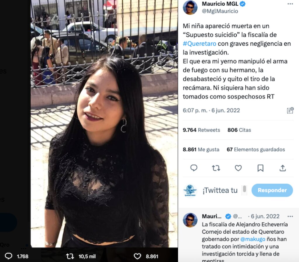 Estefanía no se olvida; su papá sigue buscando justicia en Querétaro