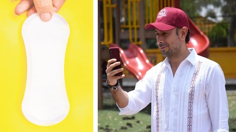 Candidato de Morena promete toallas sanitarias en las escuelas 